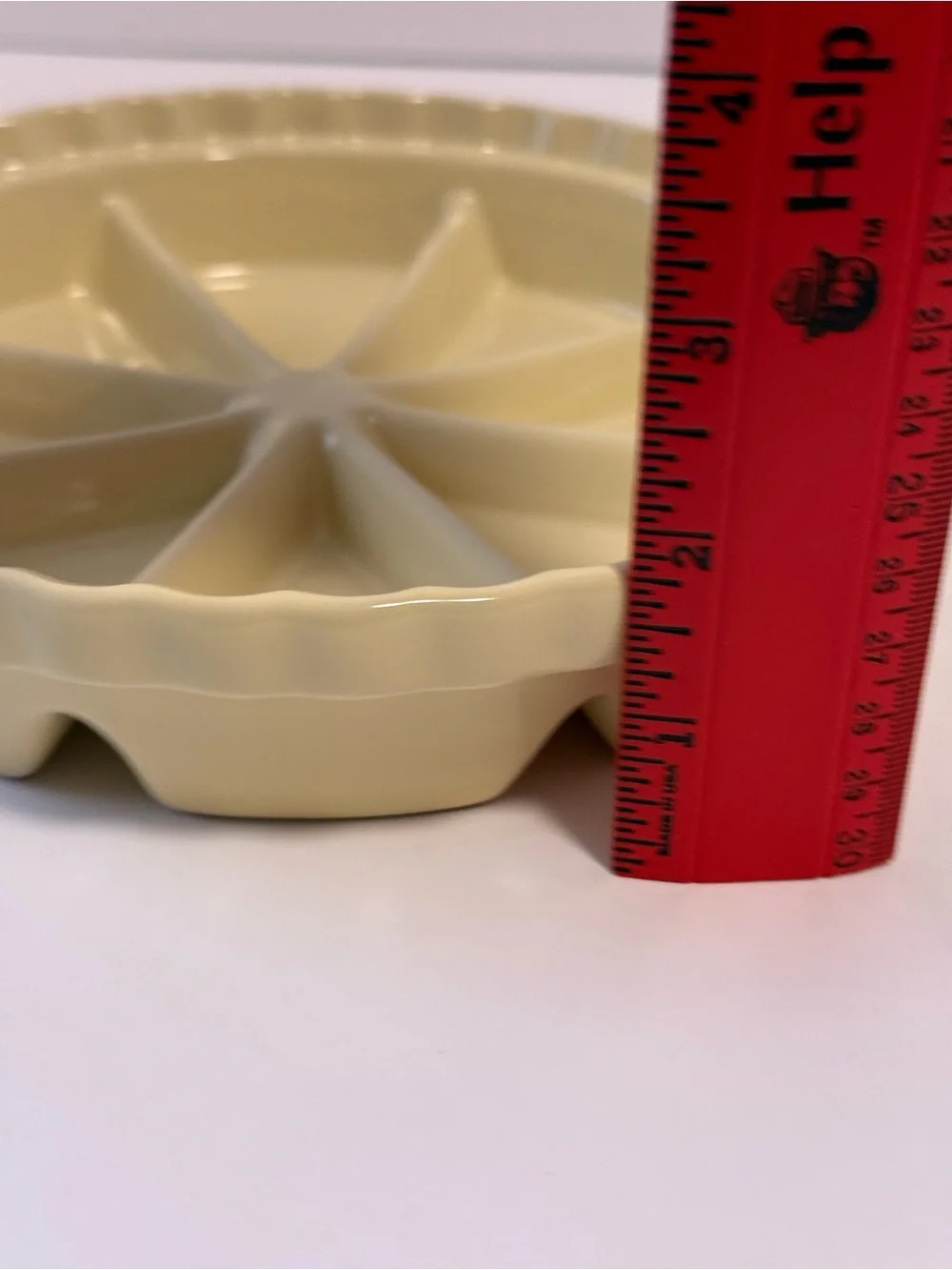 Chantal Ceramic 8 Section Mini Scone Pan Divided Pie Dish 7.25